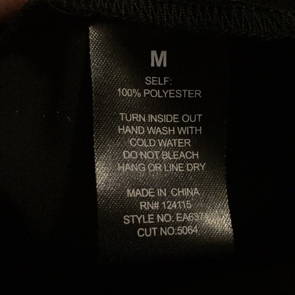 Black rhinestone sleeveless top - Picture 6 of 6